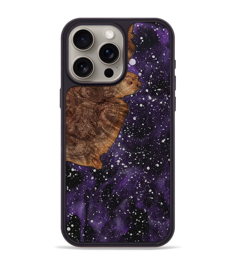 iPhone 15 Pro Max Wood+Resin Phone Case - Tamara (Cosmos, 703876)
