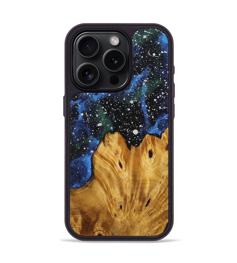 iPhone 15 Pro Wood+Resin Phone Case - Demi (Cosmos, 703877)