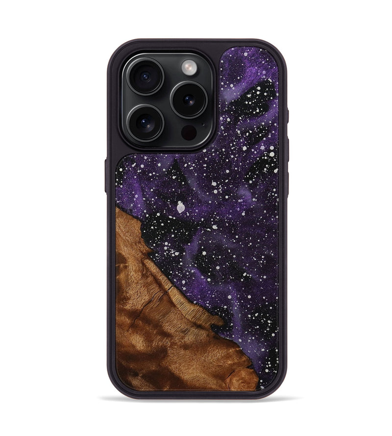 iPhone 15 Pro Wood+Resin Phone Case - Priscilla (Cosmos, 703888)