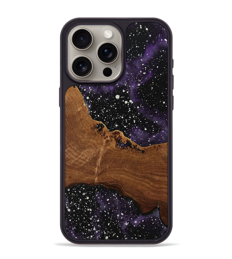 iPhone 15 Pro Max Wood+Resin Phone Case - Alma (Cosmos, 703897)