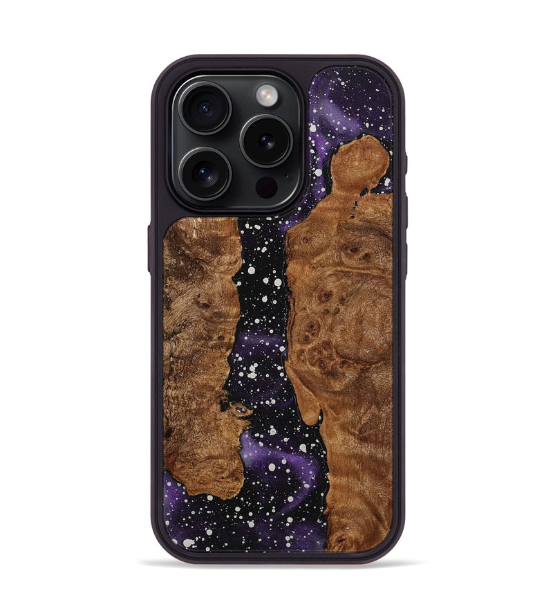 iPhone 15 Pro Wood+Resin Phone Case - Camryn (Cosmos, 703901)