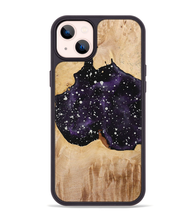 iPhone 14 Plus Wood+Resin Phone Case - Archie (Cosmos, 703904)