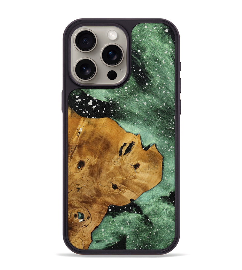 iPhone 15 Pro Max Wood+Resin Phone Case - Ezequiel (Cosmos, 703905)