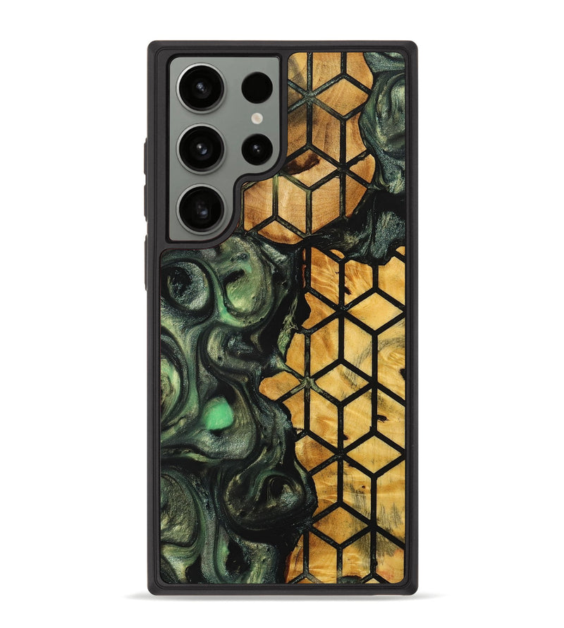 Galaxy S23 Ultra Wood+Resin Phone Case - Kaitlin (Pattern, 703940)