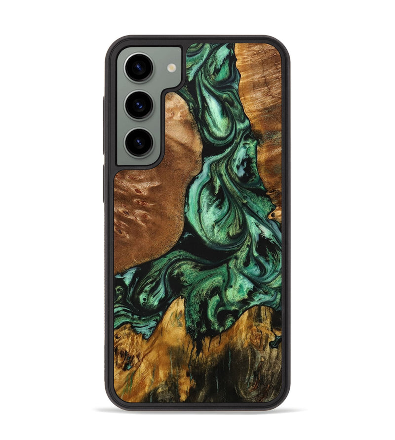 Galaxy S23 Plus Wood+Resin Phone Case - Juniper (Mosaic, 704062)