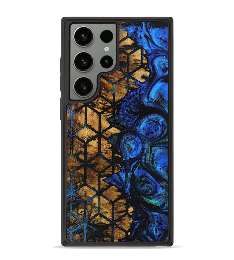 Galaxy S23 Ultra Wood+Resin Phone Case - Lainey (Pattern, 704088)