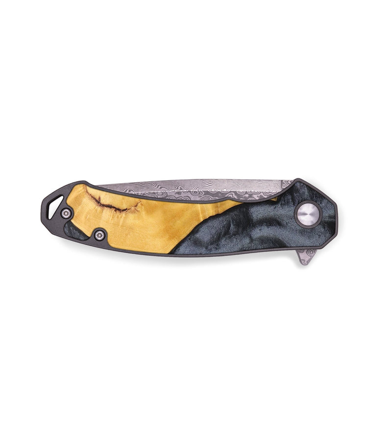 EDC Wood+Resin Pocket Knife - Drake (Pure Black, 704210)