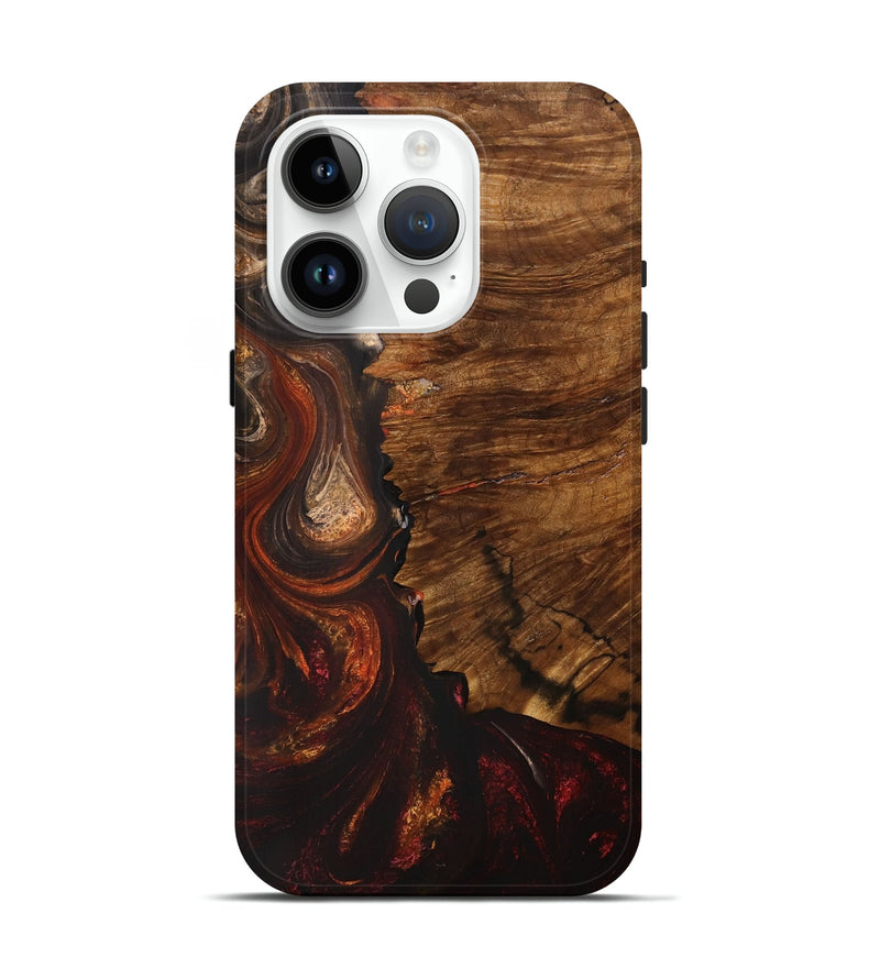 iPhone 15 Pro Wood+Resin Live Edge Phone Case - Edith (Ombre, 704240)