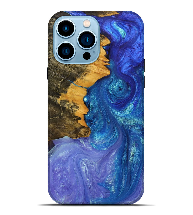 iPhone 14 Pro Max Wood+Resin Live Edge Phone Case - Zion (Ombre, 704241)