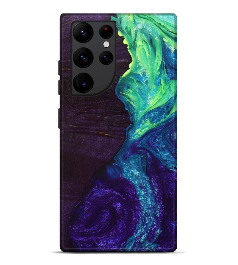 Galaxy S22 Ultra Wood+Resin Live Edge Phone Case - Luis (Ombre, 704257)