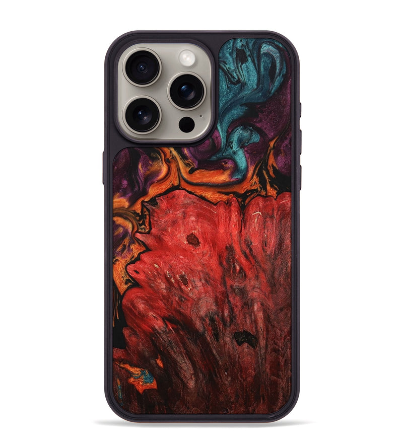 iPhone 15 Pro Max Wood+Resin Phone Case - Lorena (Ombre, 704272)