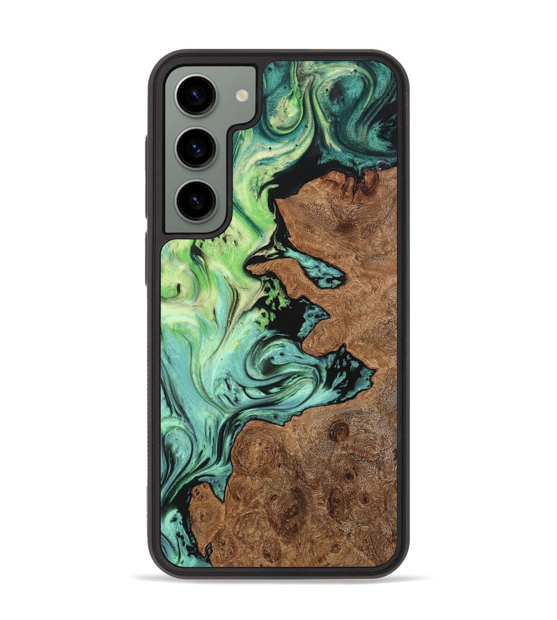 Galaxy S23 Plus Wood+Resin Phone Case - Jared (Ombre, 704273)