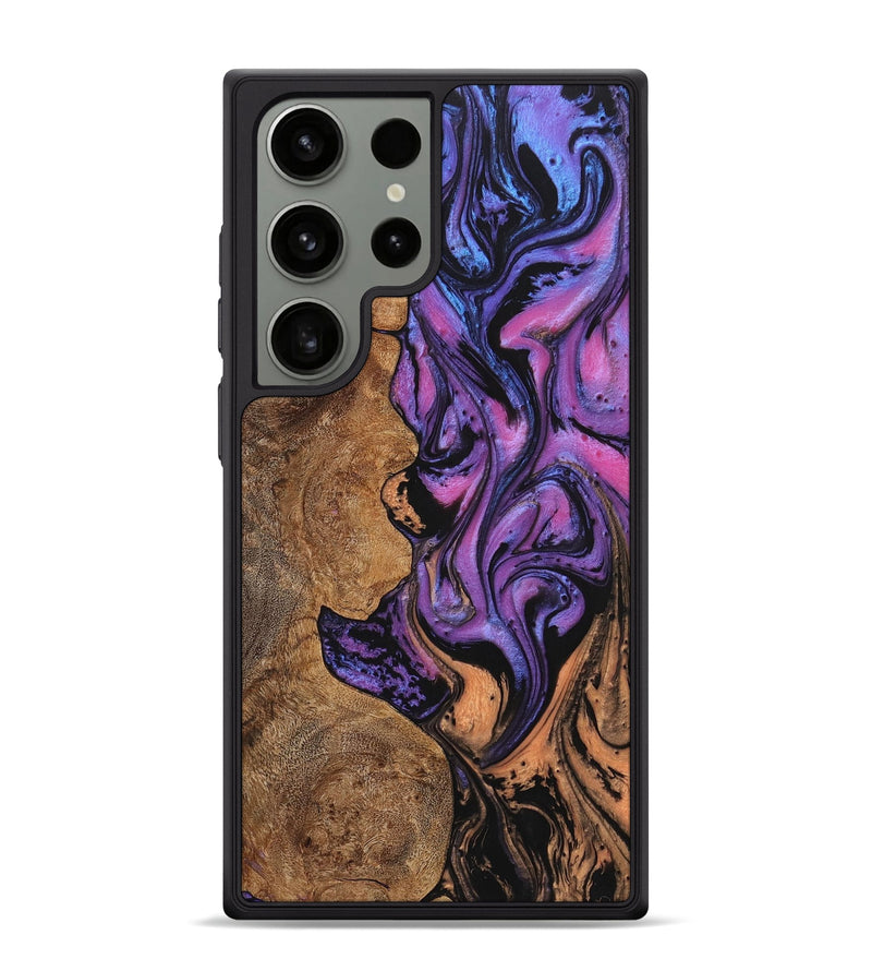 Galaxy S24 Ultra Wood+Resin Phone Case - Sarah (Ombre, 704294)