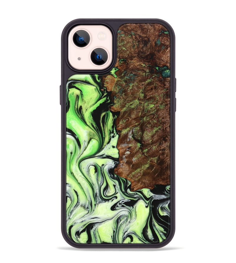 iPhone 14 Plus Wood+Resin Phone Case - Patrice (Ombre, 704299)