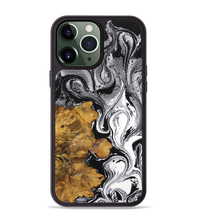 iPhone 13 Pro Max Wood+Resin Phone Case - Jarrett (Ombre, 704307)