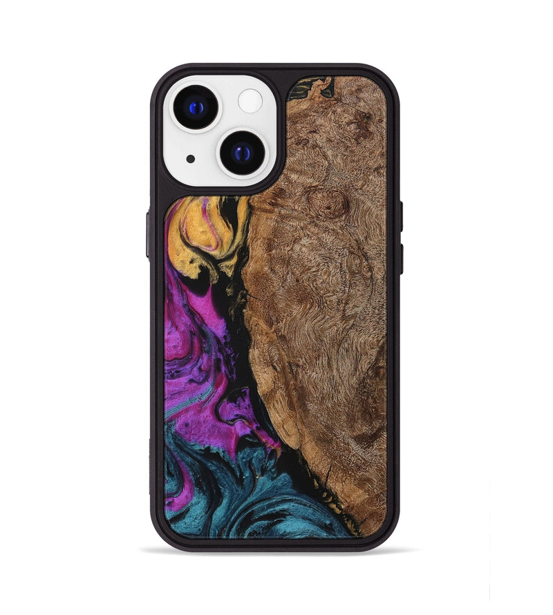 iPhone 13 Wood+Resin Phone Case - Lucia (Ombre, 704319)