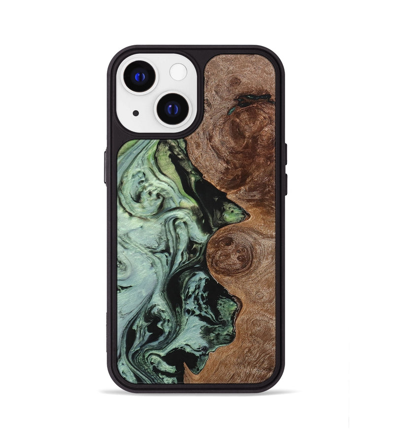 iPhone 13 Wood+Resin Phone Case - Alejandra (Ombre, 704337)