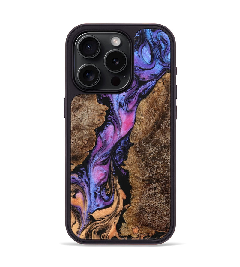 iPhone 15 Pro Wood+Resin Phone Case - Maude (Ombre, 704338)