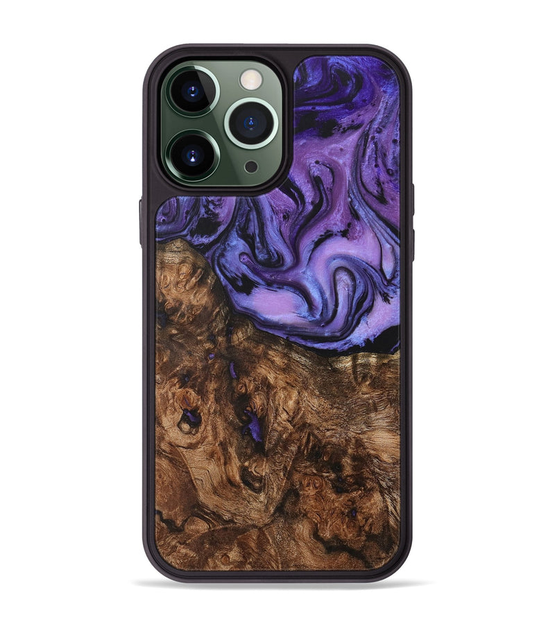 iPhone 13 Pro Max Wood+Resin Phone Case - Steve (Ombre, 704343)