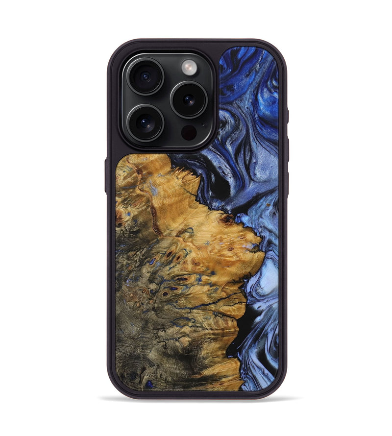iPhone 15 Pro Wood+Resin Phone Case - Amari (Ombre, 704344)