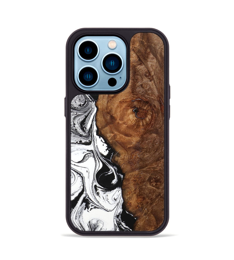 iPhone 14 Pro Wood+Resin Phone Case - Adeline (Ombre, 704359)