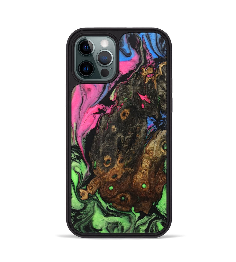 iPhone 12 Pro Wood+Resin Phone Case - Heather (Ombre, 704379)