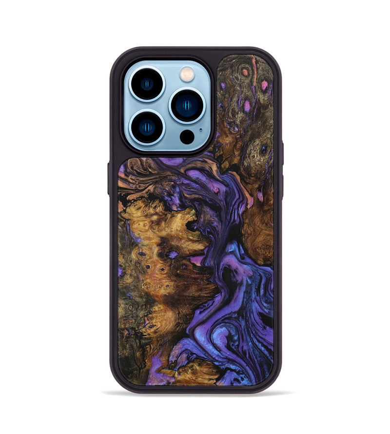 iPhone 14 Pro Wood+Resin Phone Case - Kai (Ombre, 704381)