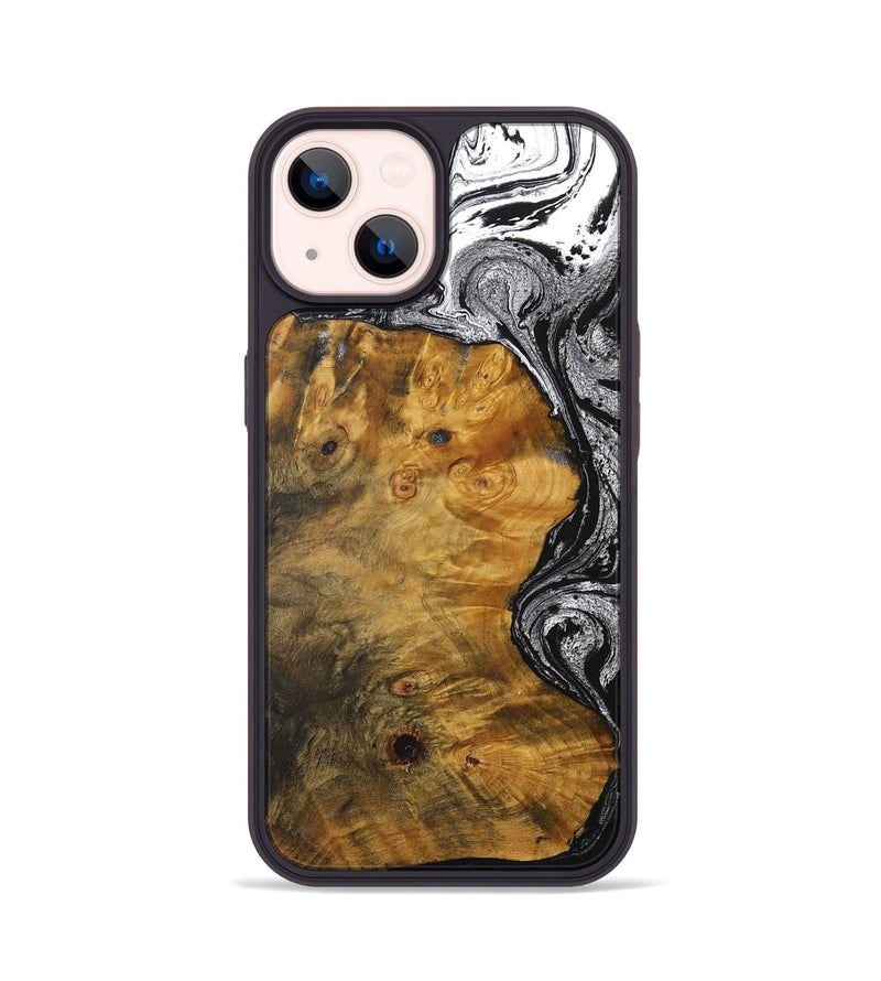 iPhone 14 Wood+Resin Phone Case - Myra (Ombre, 704384)
