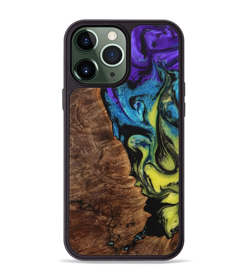 iPhone 13 Pro Max Wood+Resin Phone Case - Wynter (Ombre, 704391)