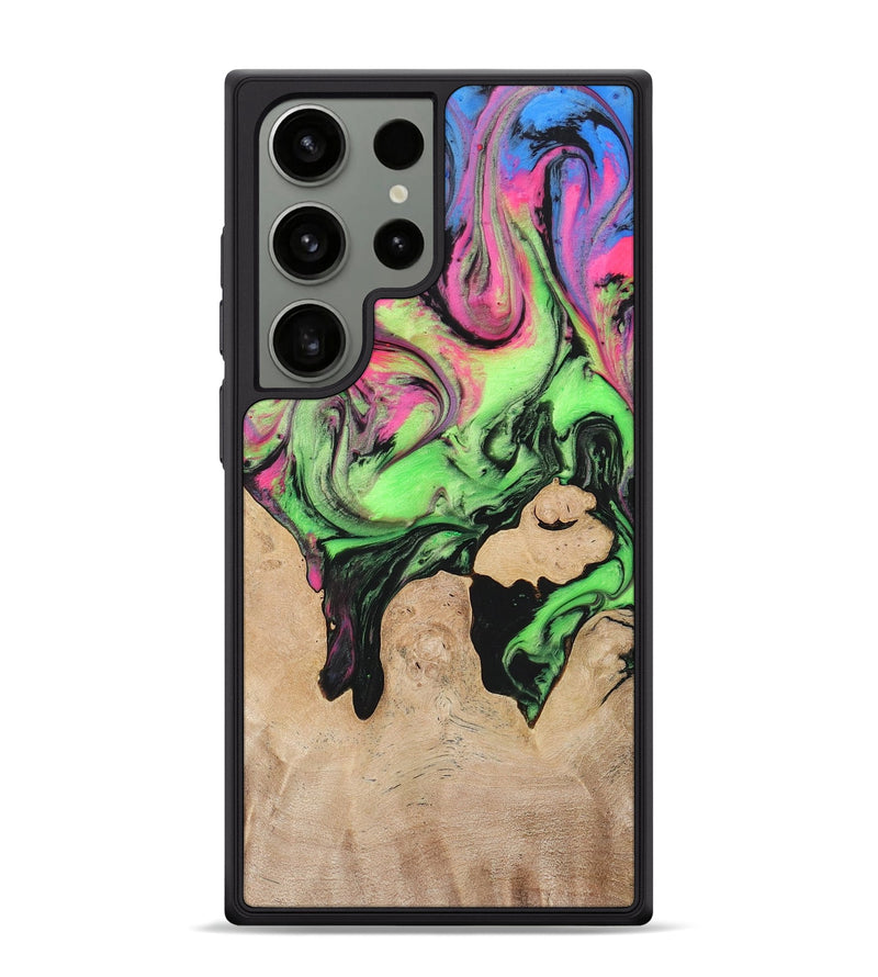 Galaxy S24 Ultra Wood+Resin Phone Case - Allie (Ombre, 704394)