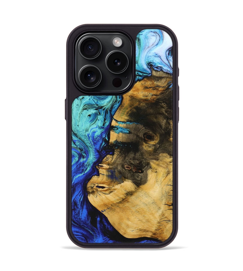 iPhone 15 Pro Wood+Resin Phone Case - Vivienne (Ombre, 704428)