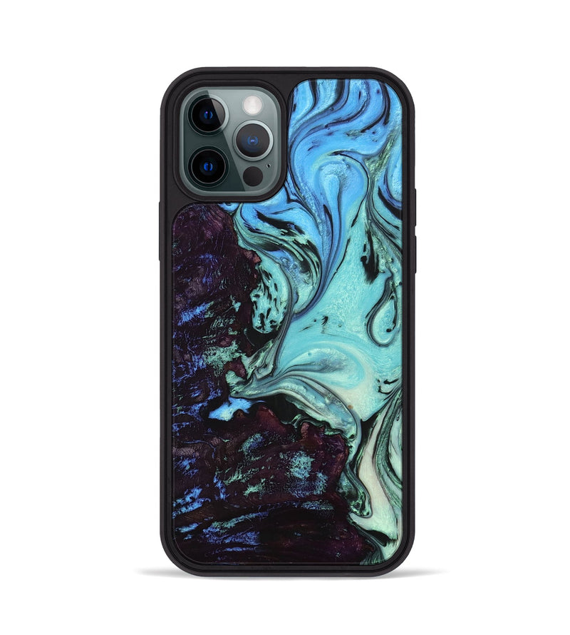 iPhone 12 Pro Wood+Resin Phone Case - Alexia (Ombre, 704453)