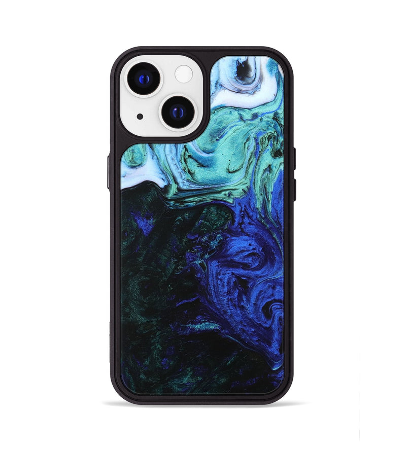 iPhone 13 Wood+Resin Phone Case - Brenden (Ombre, 704456)