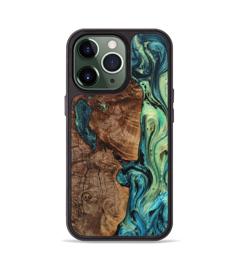 iPhone 13 Pro Wood+Resin Phone Case - Wyatt (Ombre, 704457)