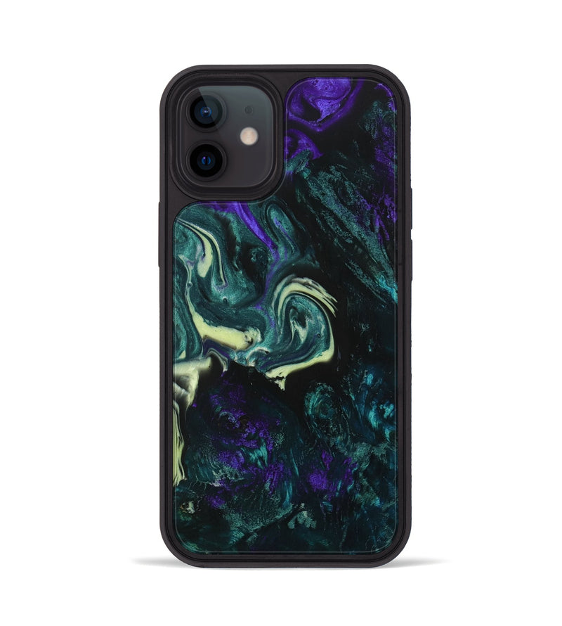 iPhone 12 Wood+Resin Phone Case - Virginia (Ombre, 704458)