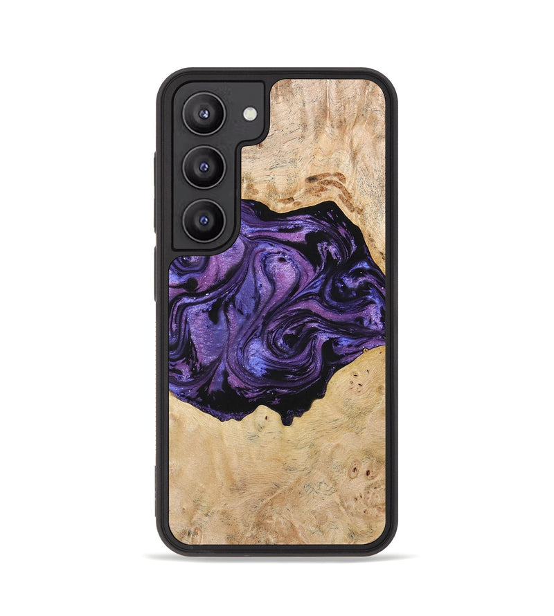 Galaxy S23 Wood+Resin Phone Case - Miriam (Purple, 704741)