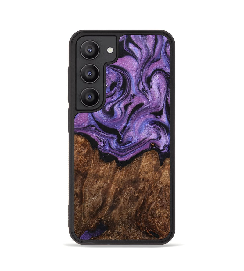 Galaxy S23 Wood+Resin Phone Case - Betty (Purple, 704753)