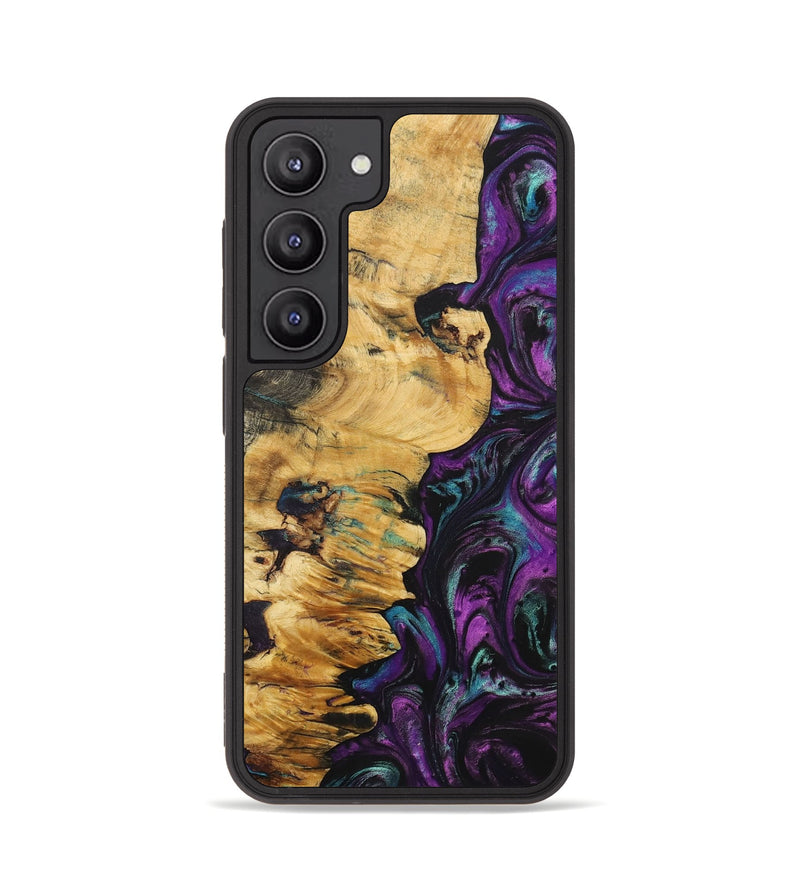 Galaxy S23 Wood+Resin Phone Case - Tori (Purple, 704760)