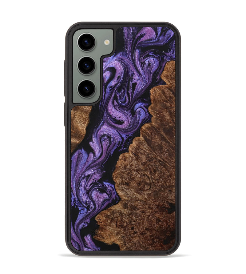 Galaxy S23 Plus Wood+Resin Phone Case - Guadalupe (Purple, 704764)