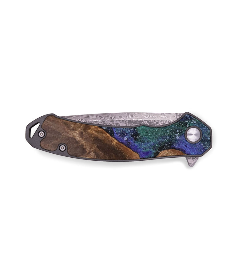 EDC Wood+Resin Pocket Knife - Ruby (Cosmos, 704907)