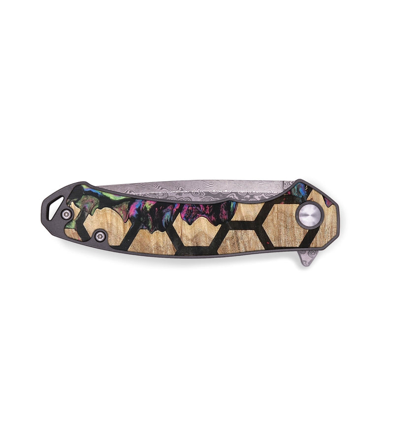 EDC Wood+Resin Pocket Knife - Zayden (Pattern, 704921)