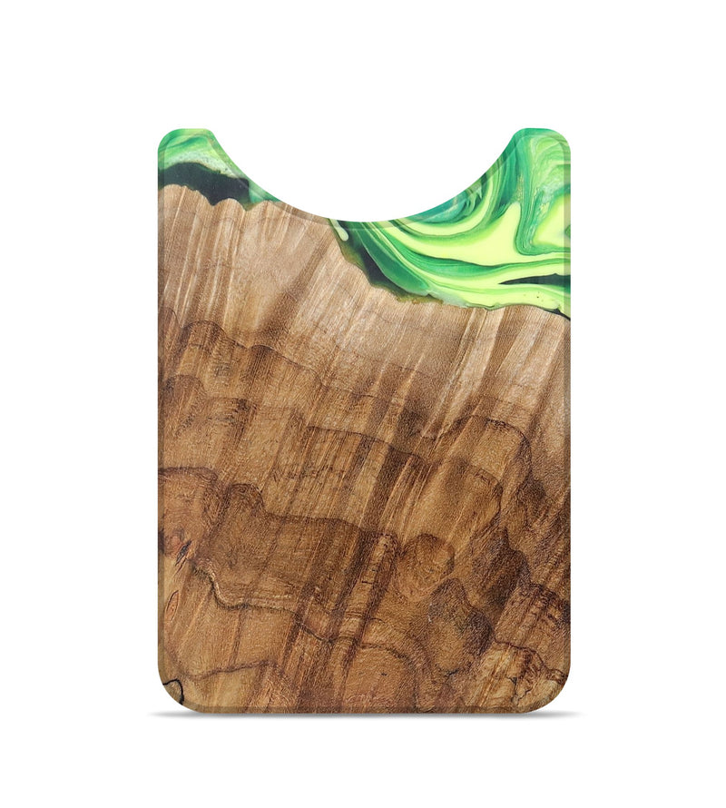 Live Edge Wood+Resin Wallet - Brandi (Green, 704985)