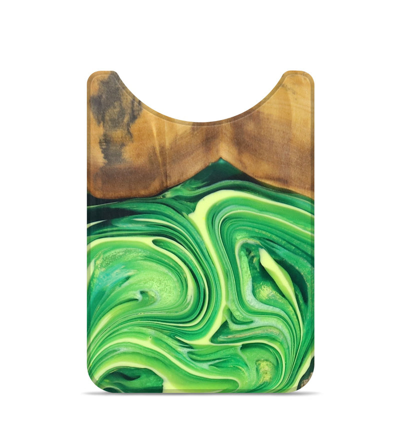Live Edge Wood+Resin Wallet - Holden (Green, 704986)
