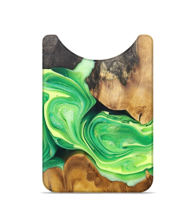 Live Edge Wood+Resin Wallet - Colby (Green, 704987)