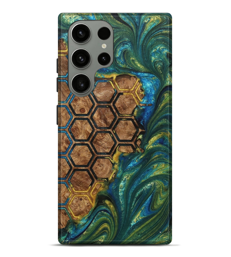 Galaxy S23 Ultra Wood+Resin Live Edge Phone Case - Tabitha (Pattern, 705001)
