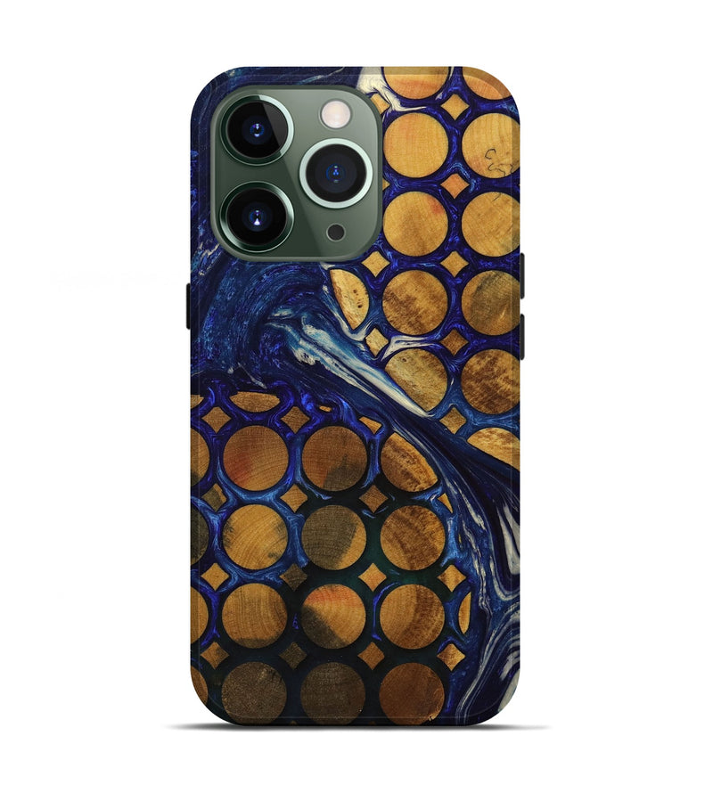 iPhone 13 Pro Wood+Resin Live Edge Phone Case - Liliana (Pattern, 705002)