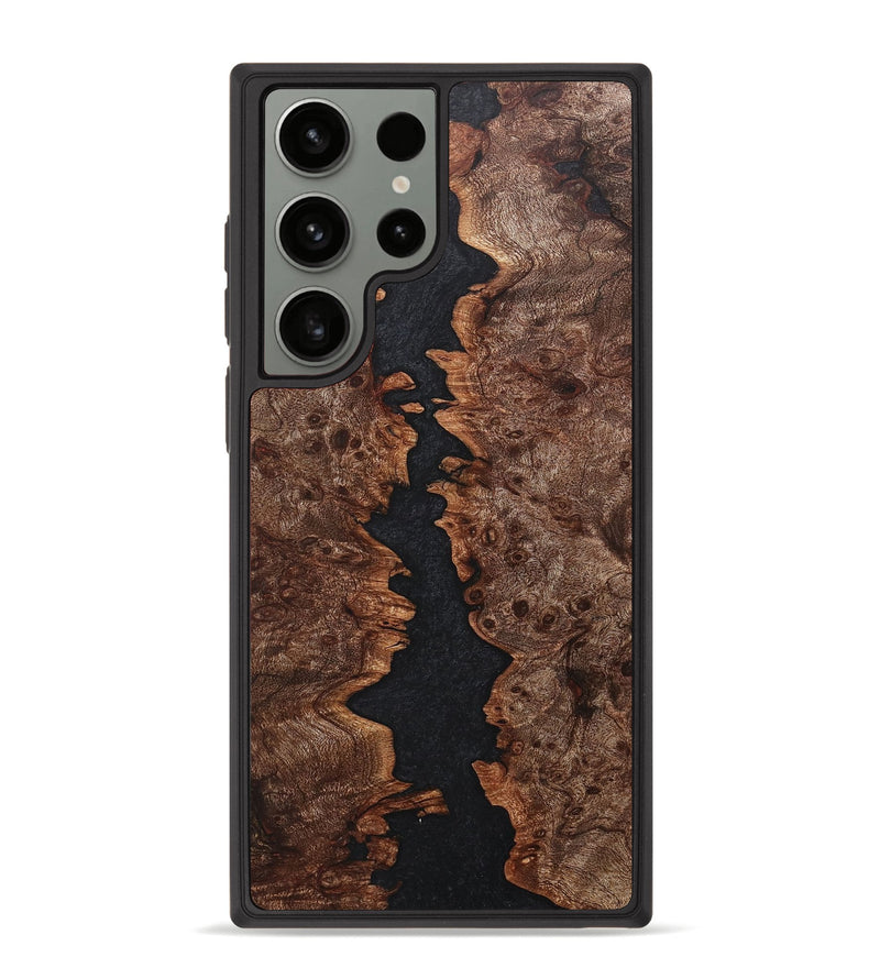 Galaxy S23 Ultra Wood+Resin Phone Case - Colt (Pure Black, 705085)