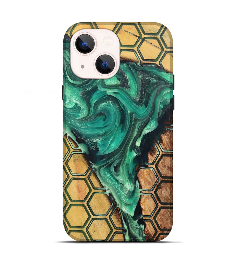 iPhone 13 Wood+Resin Live Edge Phone Case - Milani (Pattern, 705099)