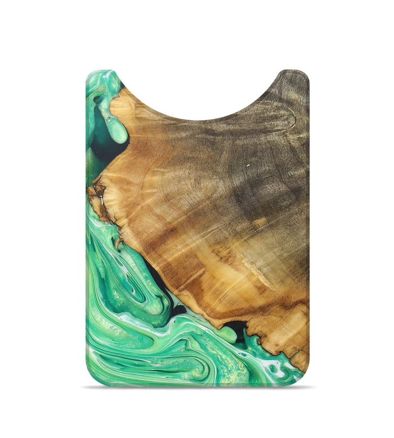 Live Edge Wood+Resin Wallet - Mitchell (Green, 705202)