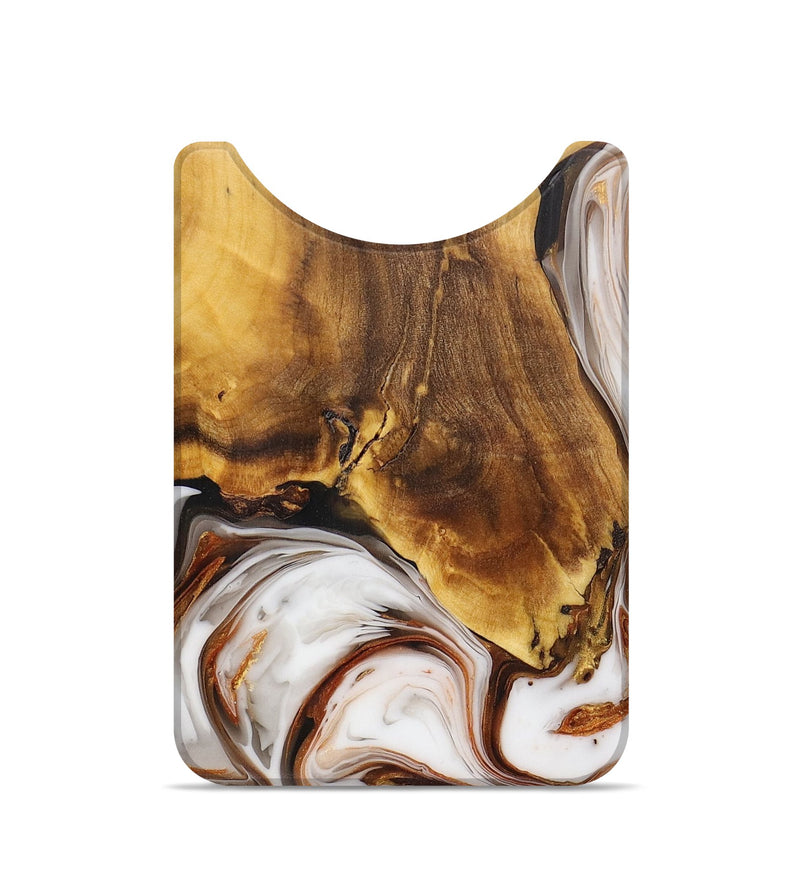 Live Edge Wood+Resin Wallet - Agnes (Black & White, 705204)